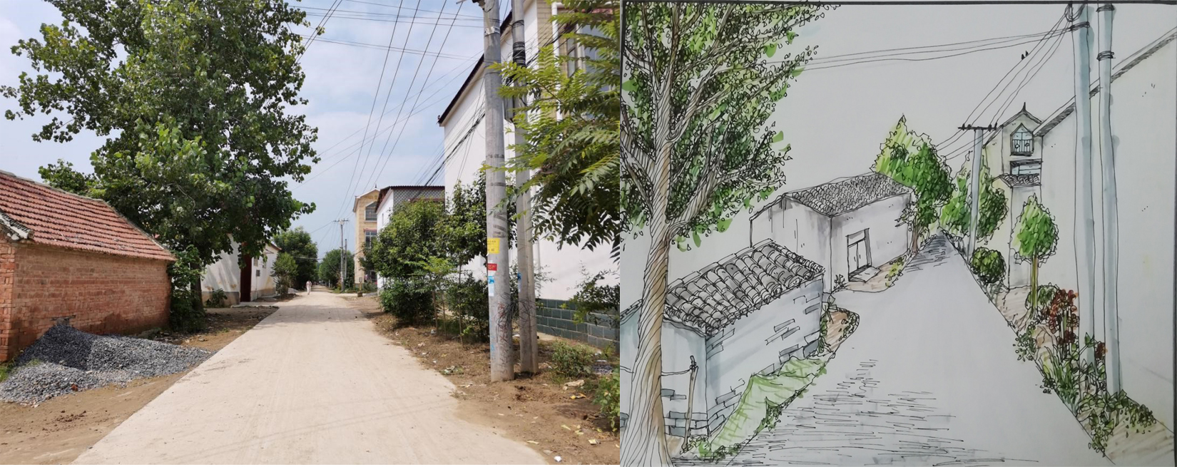 暑期三下乡进行时土建学院学生聚焦农村街道美化助力美丽乡村建设